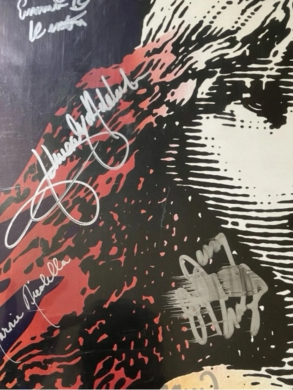 Framed/Signed Cast-signed Poster for the Broadway Musical Les Misérables!Offers!